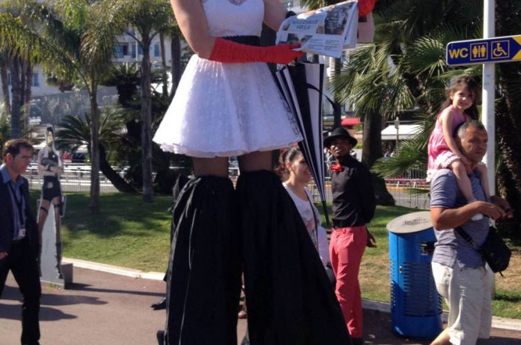 Stilt walkers for Cannes Film Festival