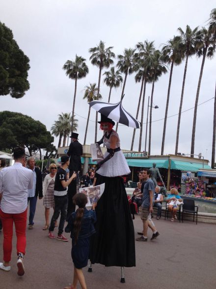 Stilt walkers for Cannes Film Festival