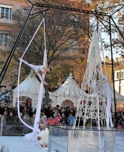 spectacle Symphonie Blanche à Cagnes sur Mer Noel 2015 - Eklabul
