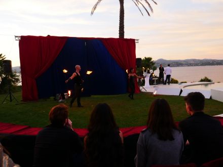Anniversaire sur le thème du cirque à St Tropez