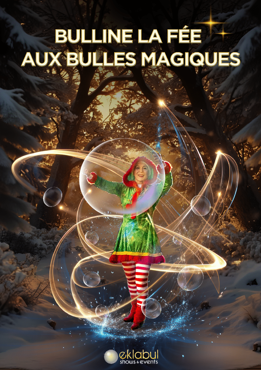 Web - Affiche Bulline - Eklabul BULLINE, LA FEE AUX BULLES MAGIQUES